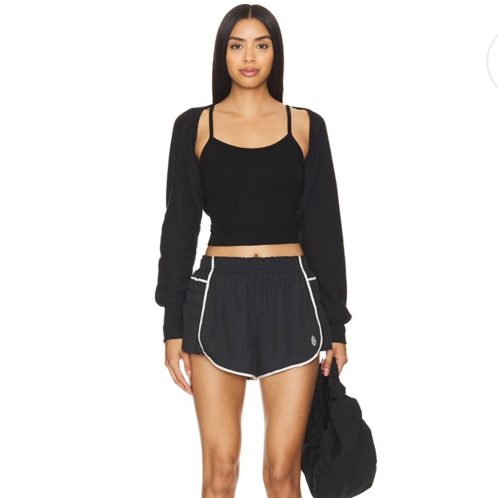 FREE PEOPLE FP Movement Easy Tiger Short In Black SIZE small
